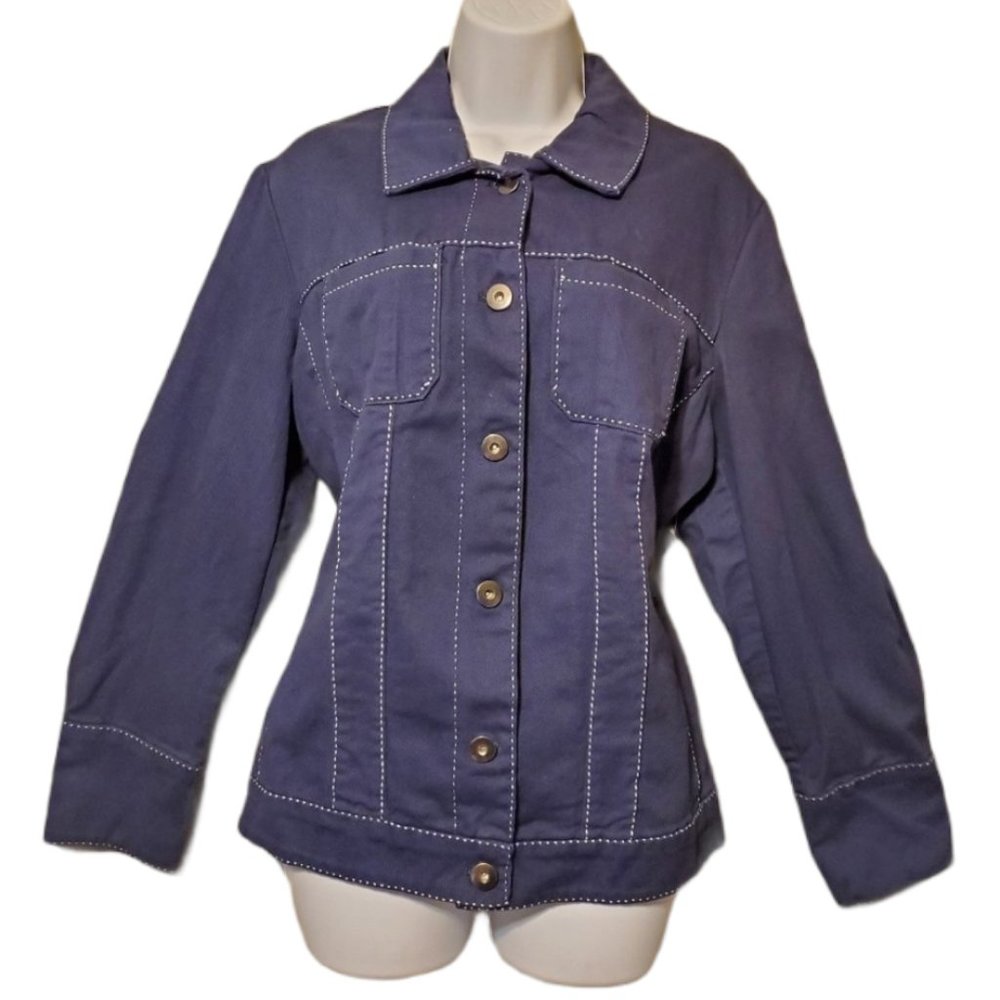 COLDWATER CREEK Pitch Stitch Detail Jacket   W18